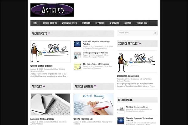 avenue theme site design template sample