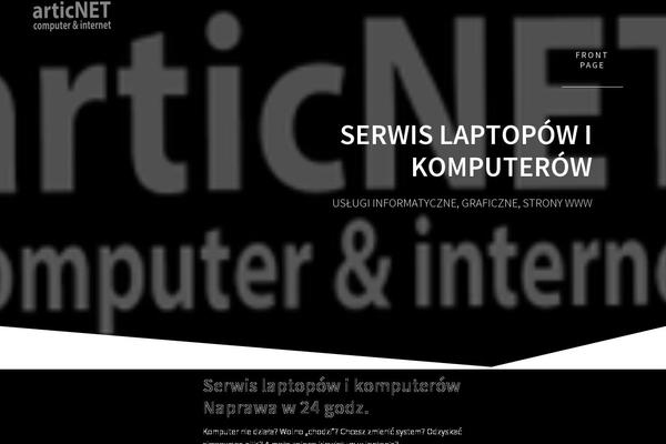 articnet.pl site used One Page Express