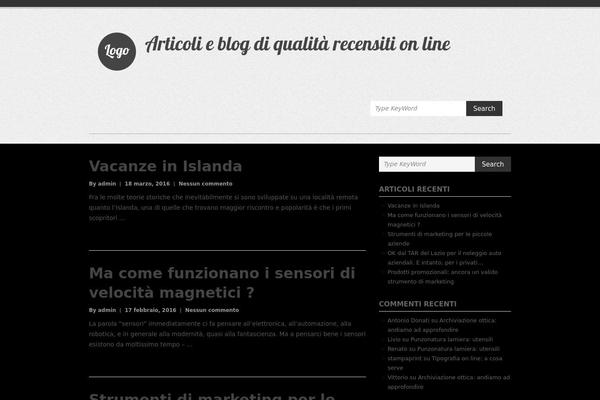 Simple Catch theme site design template sample