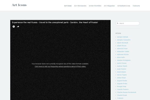 Author theme site design template sample