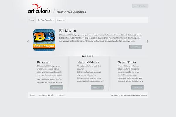 Minimal theme site design template sample