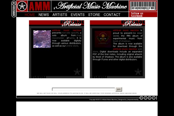 artificialmusicmachine.com site used Amm2013