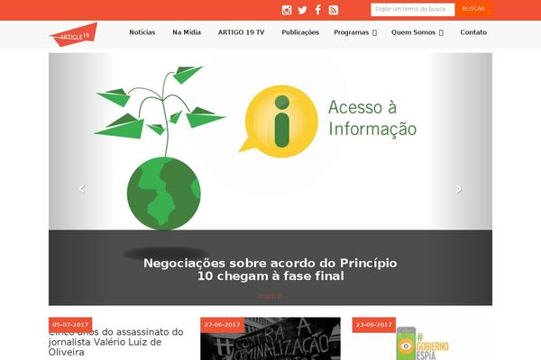 artigo19.org site used Article19-2020
