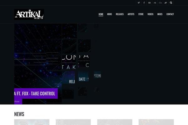 Metric theme site design template sample