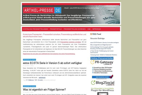 Poseidon theme site design template sample