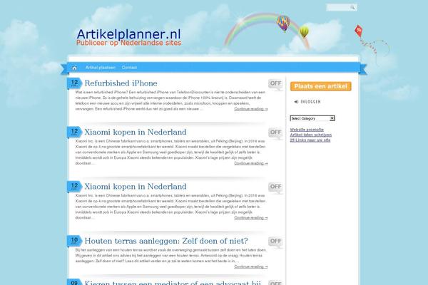 Rainbow theme site design template sample