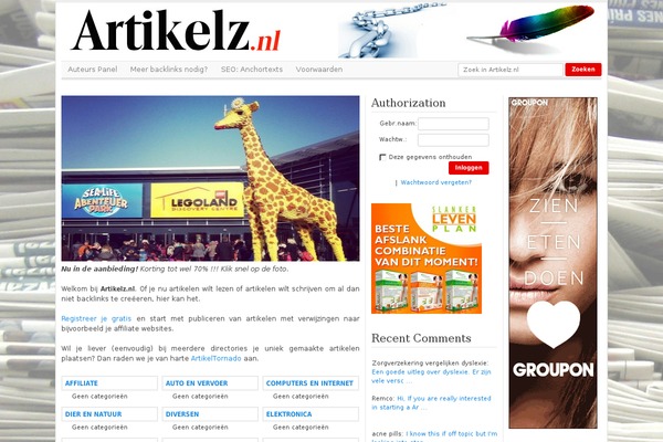 Site using Article Directory plugin