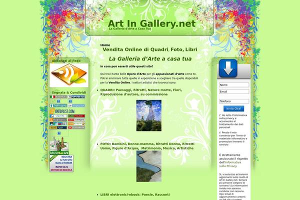 Garden theme site design template sample