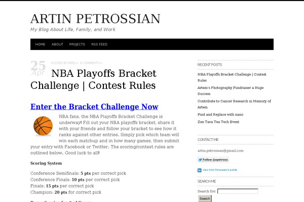 artinpetrossian.com site used Simple-type