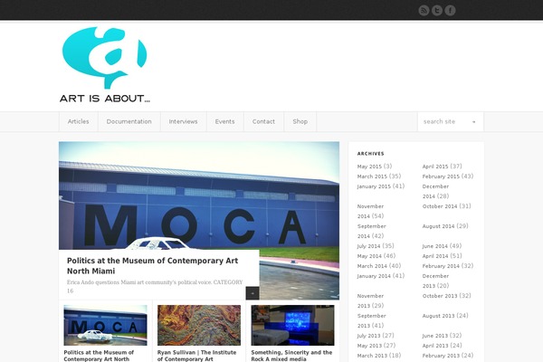 artisabout.com site used Shoutbox