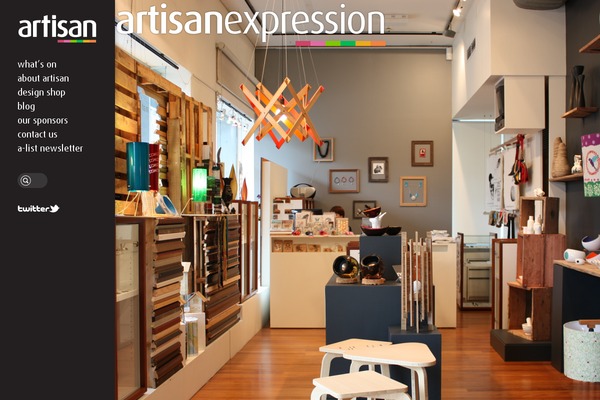Artisan theme site design template sample