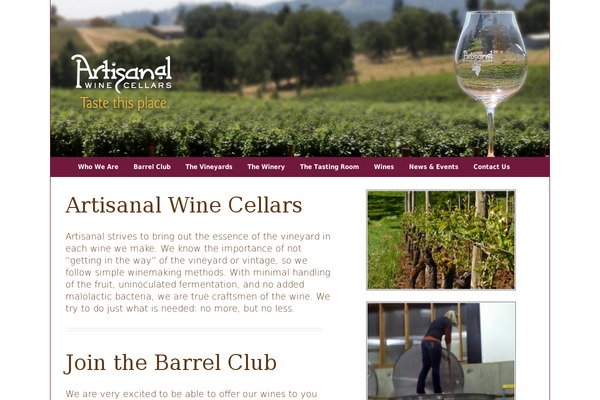 artisanalwinecellars.com site used Artisanal