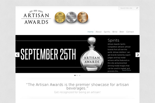 artisanawards.com site used Chameleon-child-theme