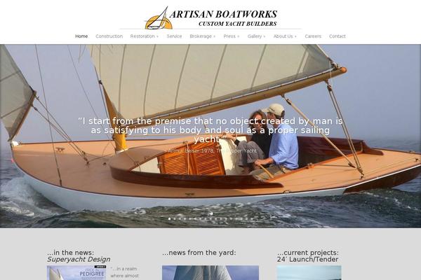 Artisan theme site design template sample
