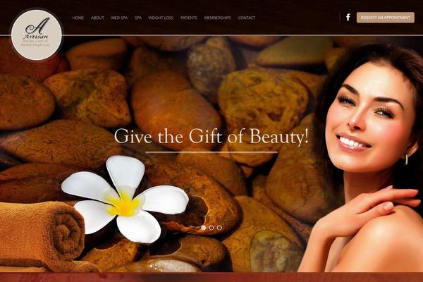 Artisan theme site design template sample