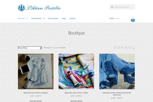 Storefront theme site design template sample