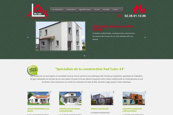Feather theme site design template sample