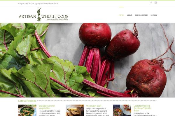 The Cotton theme site design template sample