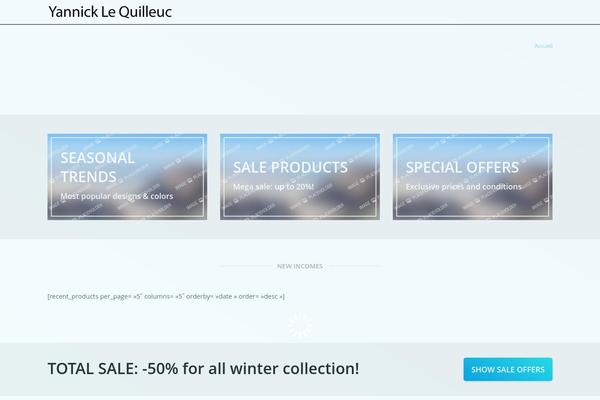 Blender theme site design template sample
