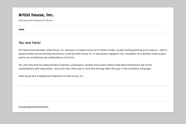 Twenty Eleven theme site design template sample