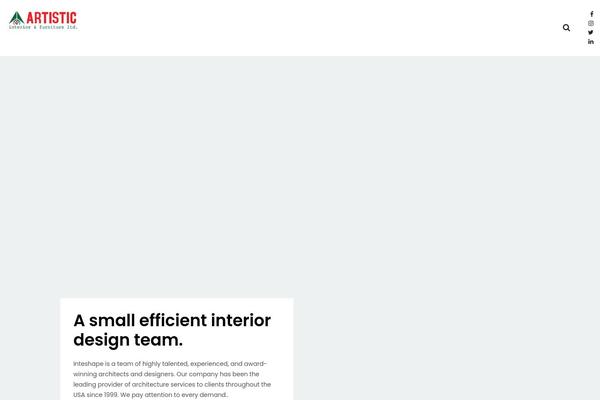 Inteshape theme site design template sample