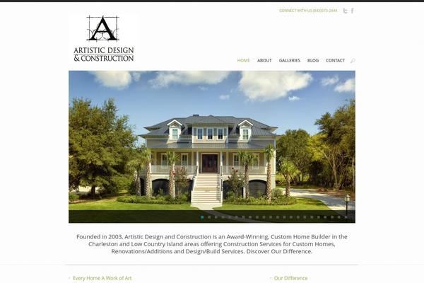 Blocked theme site design template sample