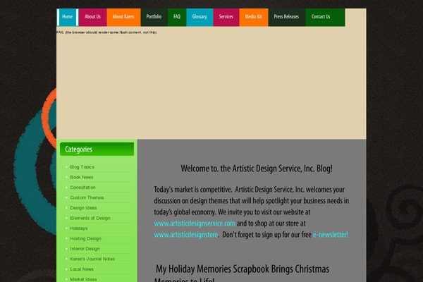 artisticdesignserviceblog.com site used Theme978