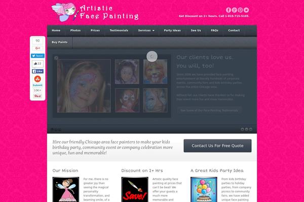 Akita theme site design template sample