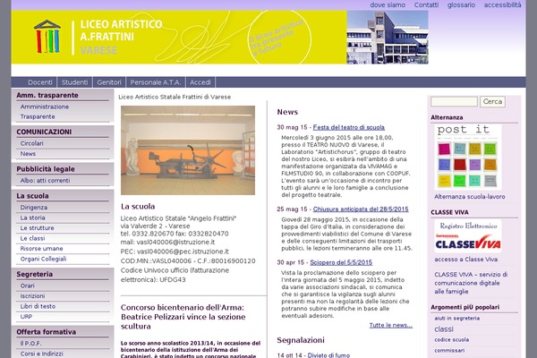 Site using Albo Pretorio On line plugin