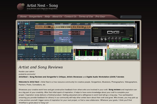 Evening Shade theme site design template sample
