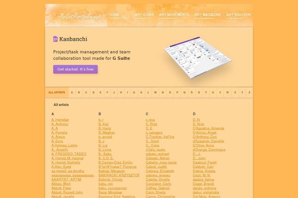 Author theme site design template sample