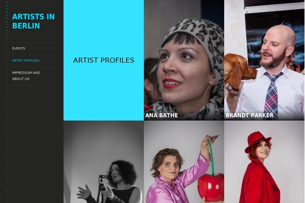 LENS theme site design template sample