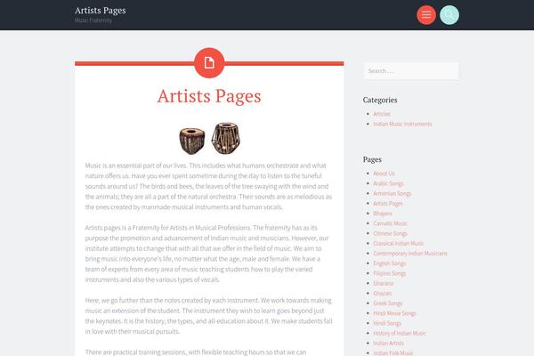 Sorbet theme site design template sample