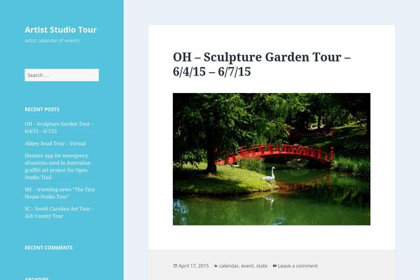 Twenty Fifteen theme site design template sample