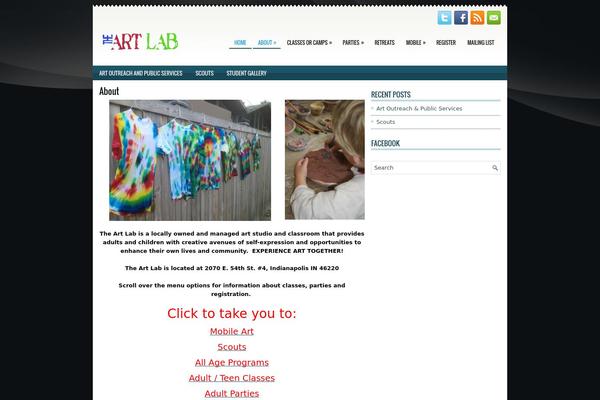 Alizee theme site design template sample
