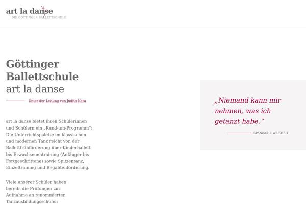 Pirouette theme site design template sample