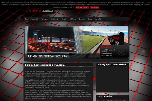 Black theme site design template sample