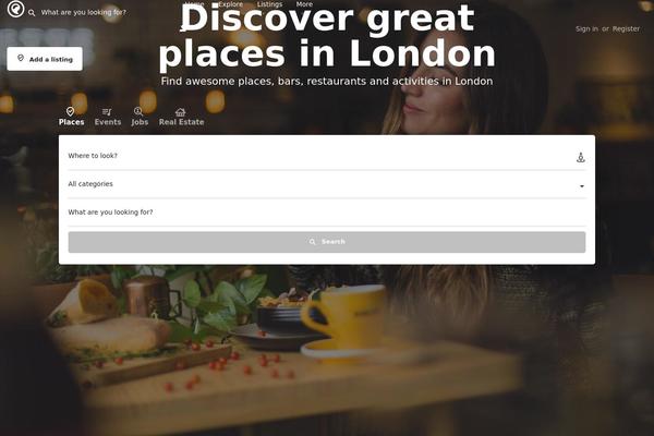 My-listing theme site design template sample