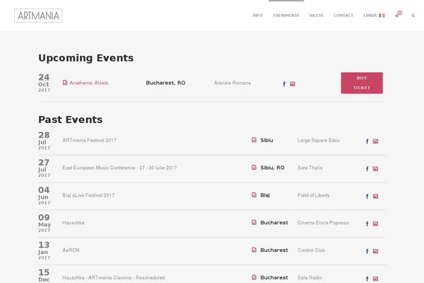 Site using Wolf-tour-dates plugin