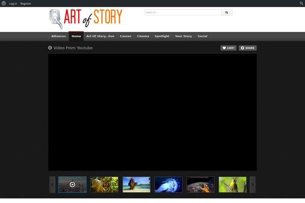 deTube theme site design template sample
