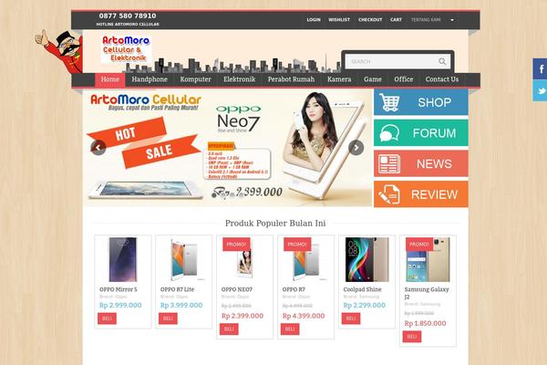OXY theme site design template sample