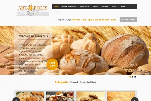 Feast theme site design template sample
