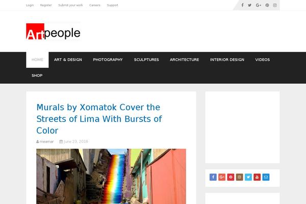 FlatMagazinews theme site design template sample