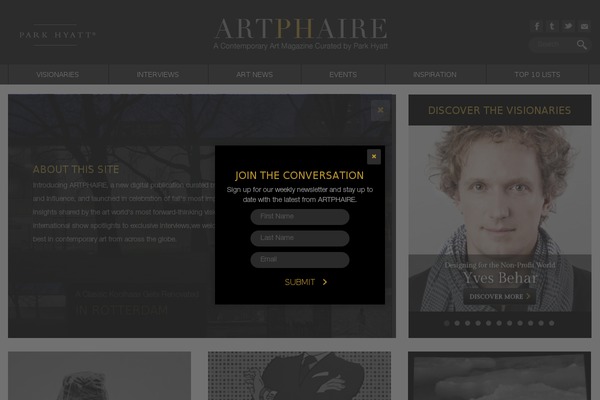 artphaire.com site used Romangie