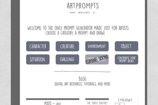 artprompts.org site used Divi-child-divi-child