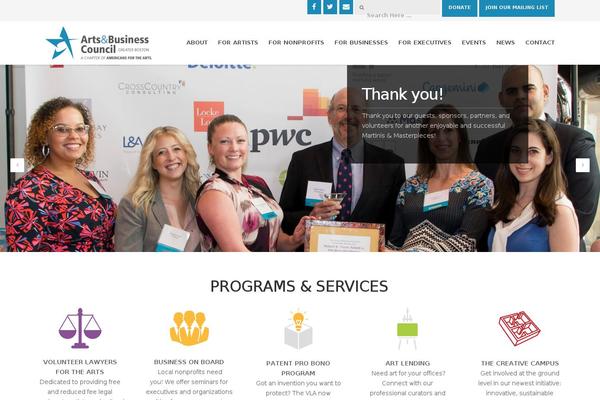 artsandbusinesscouncil.org site used Organic-nonprofit