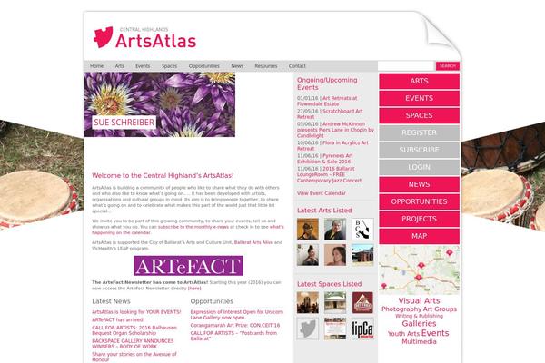 Atlas theme site design template sample