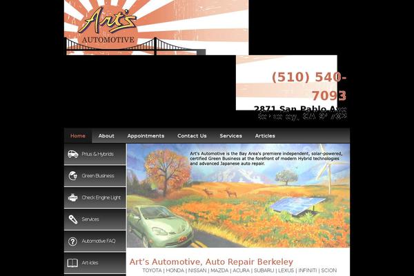 arts theme websites examples