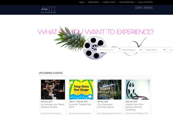 Site using Artsopolis Calendar plugin