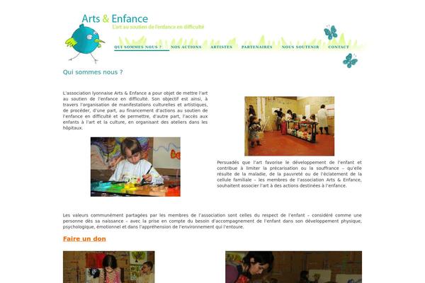artsetenfance.org site used Cudazi
